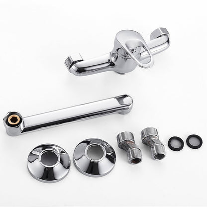 Mitigeur Robinet mural cuisine à bec chromé