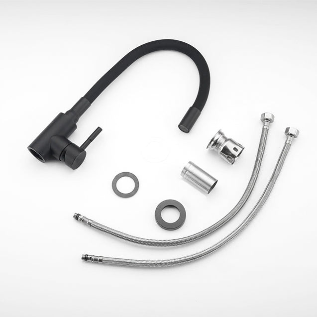 Mitigeur Robinet vasque haut noir mat CYGNE